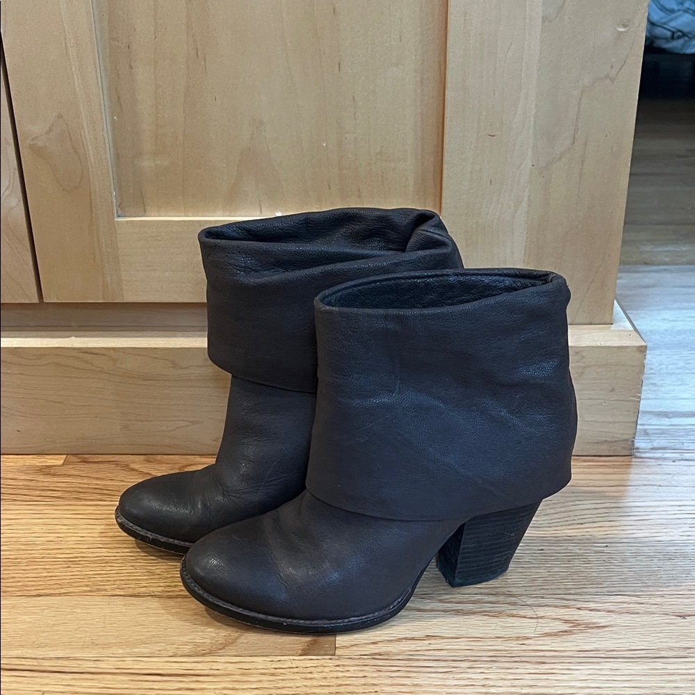 Vince Camuto Dark Brown Ankle Booties
